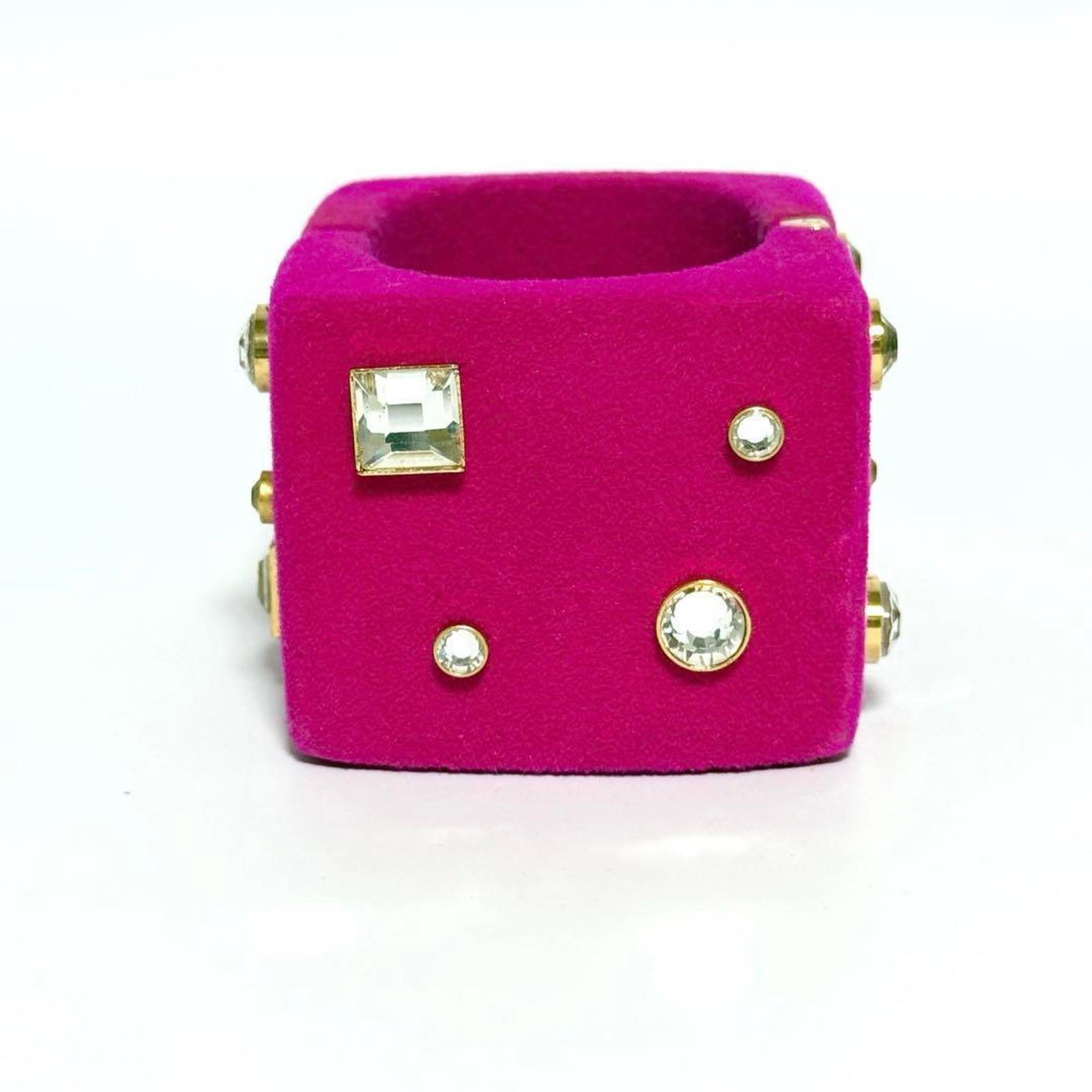 Metal Rhinestone Bangle Gucci - 3
