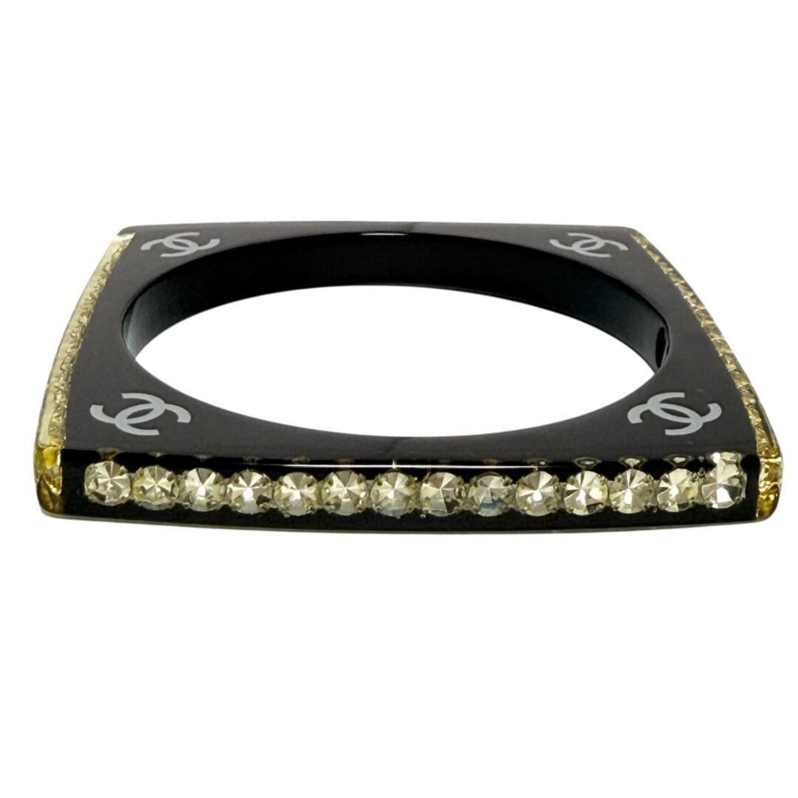 Chanel Bangle Plastic Rhinestone - 4