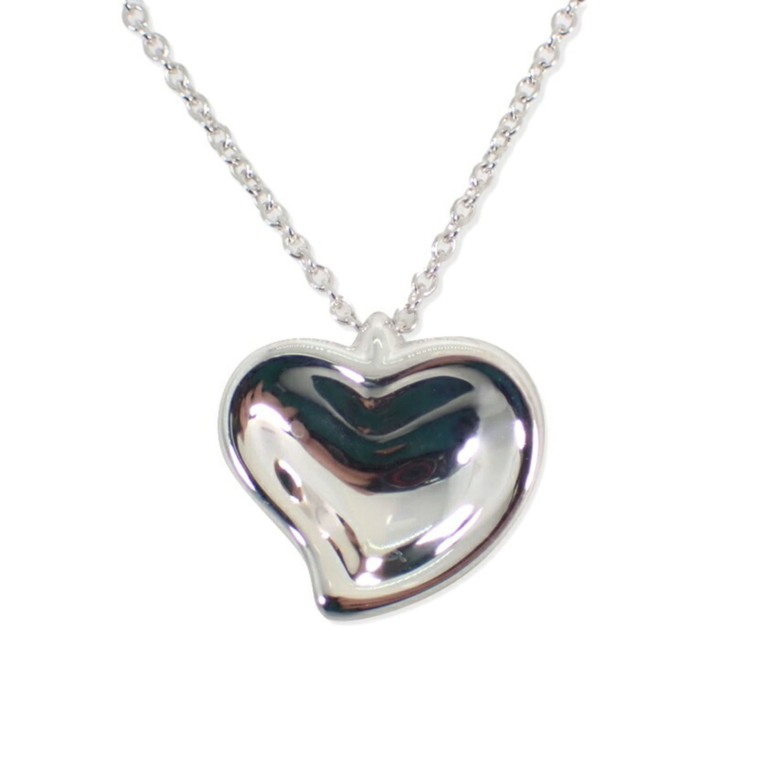 Tiffany 925 Full Heart Pendant Necklace (1 of 9)