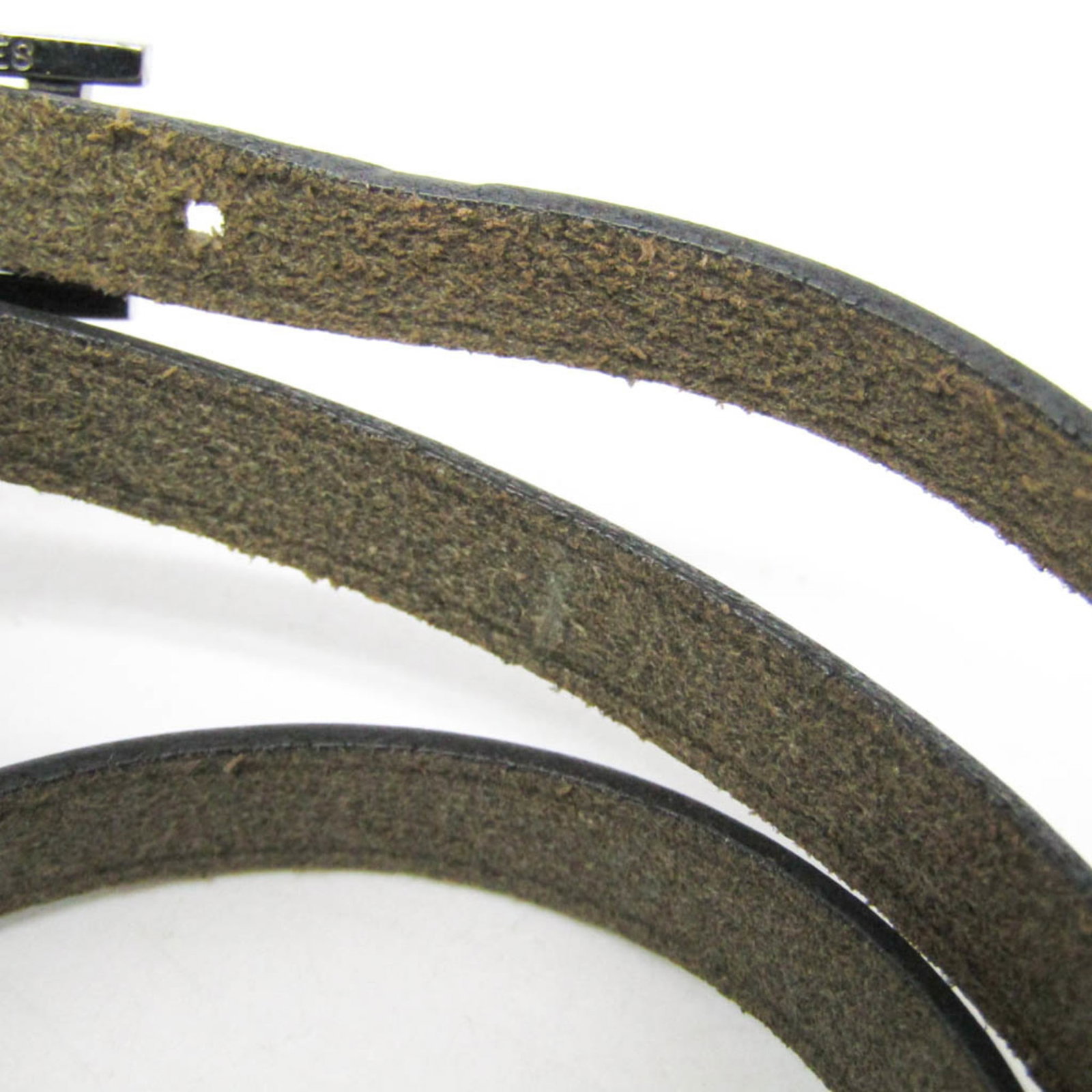 Metal leather bangle Hermes - 5