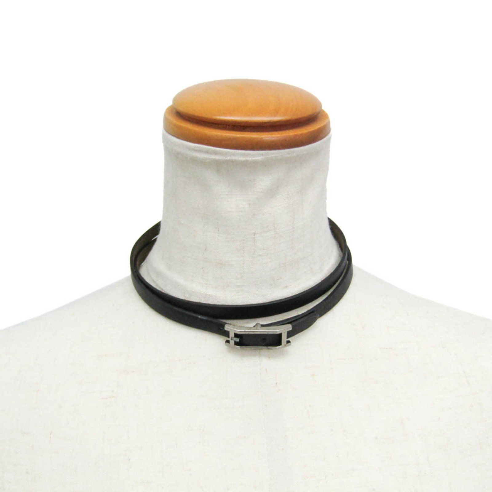 Metal leather bangle Hermes - 8