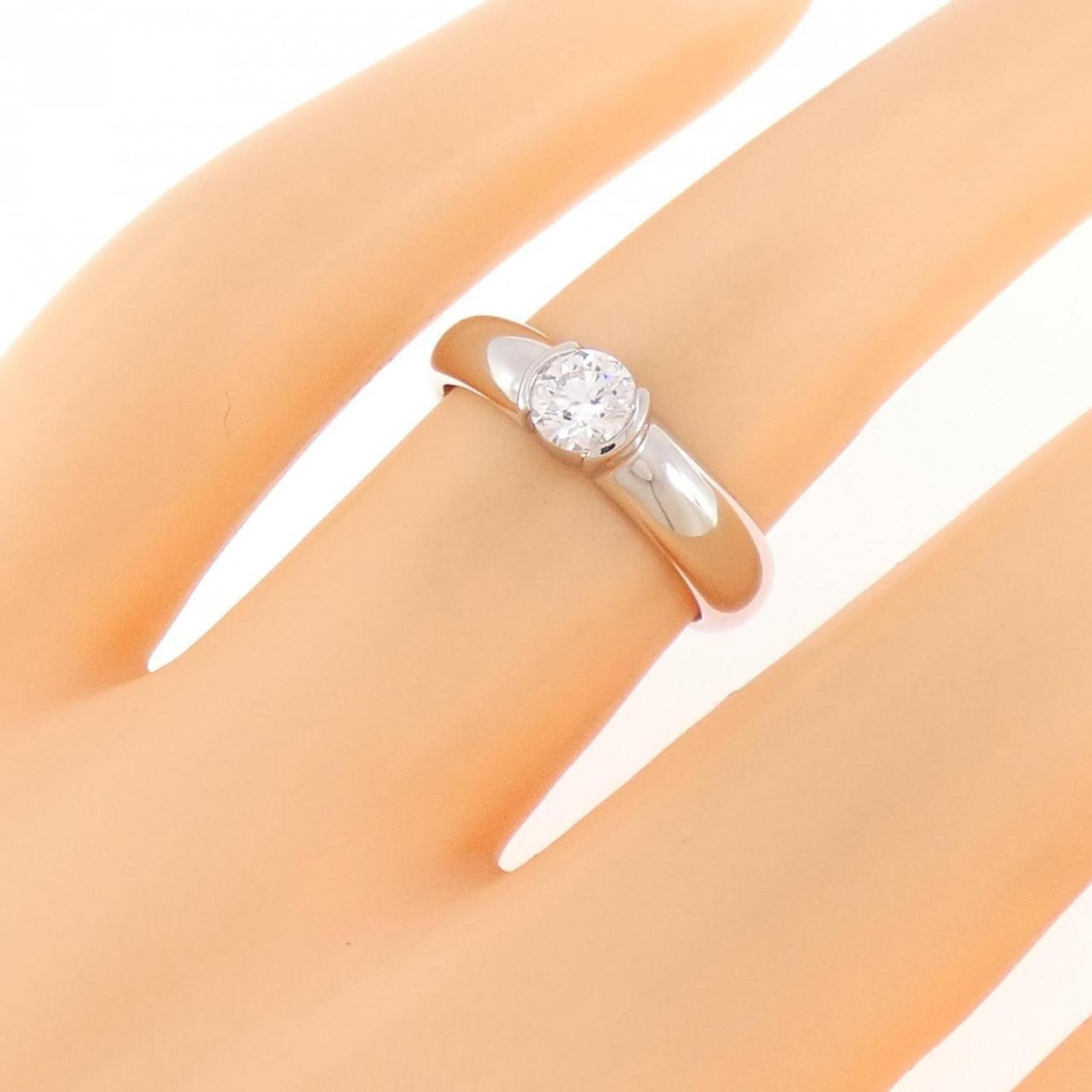 Vs1 Ring 0.33Ct Tiffany Dots - 5