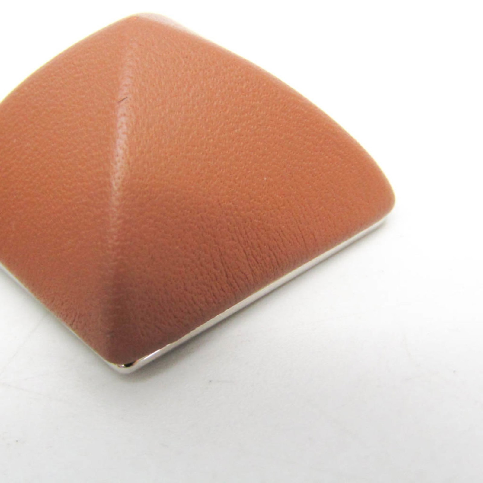 Metal Leather Stud Earrings Hermes - 10
