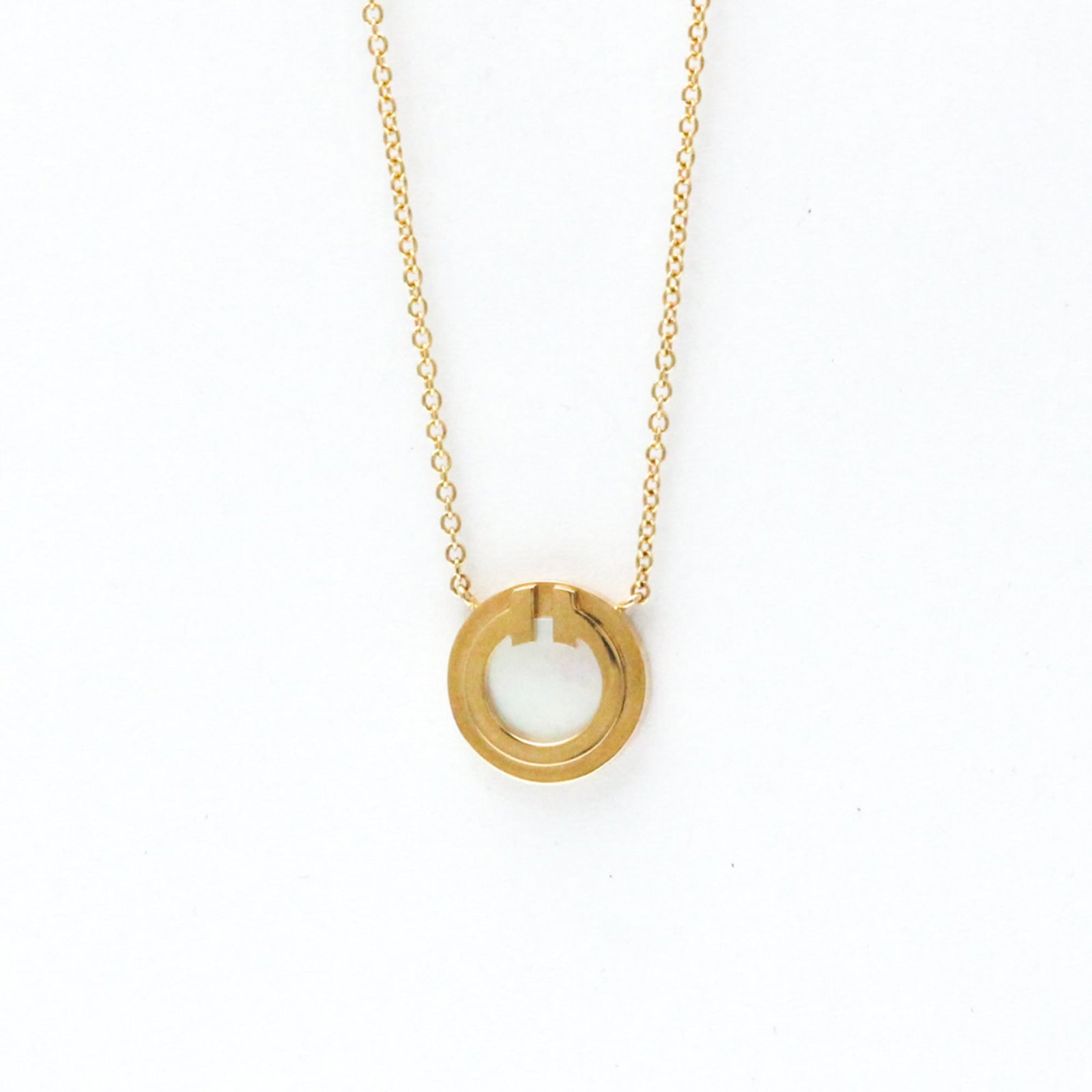 Tiffany T Two Circle Necklace Pink Gold (18K) No Stone Menwomenunisex Fashion Pendant Necklace: Tiffany T Two Circle Necklace Pink Gold (18K) No Stone Menwomenunisex Fashion Pendant Necklace Pink Gold (18K) Two Circle Pendant Necklace - A stylish and elegant men's, women's, or unisex fashion acc