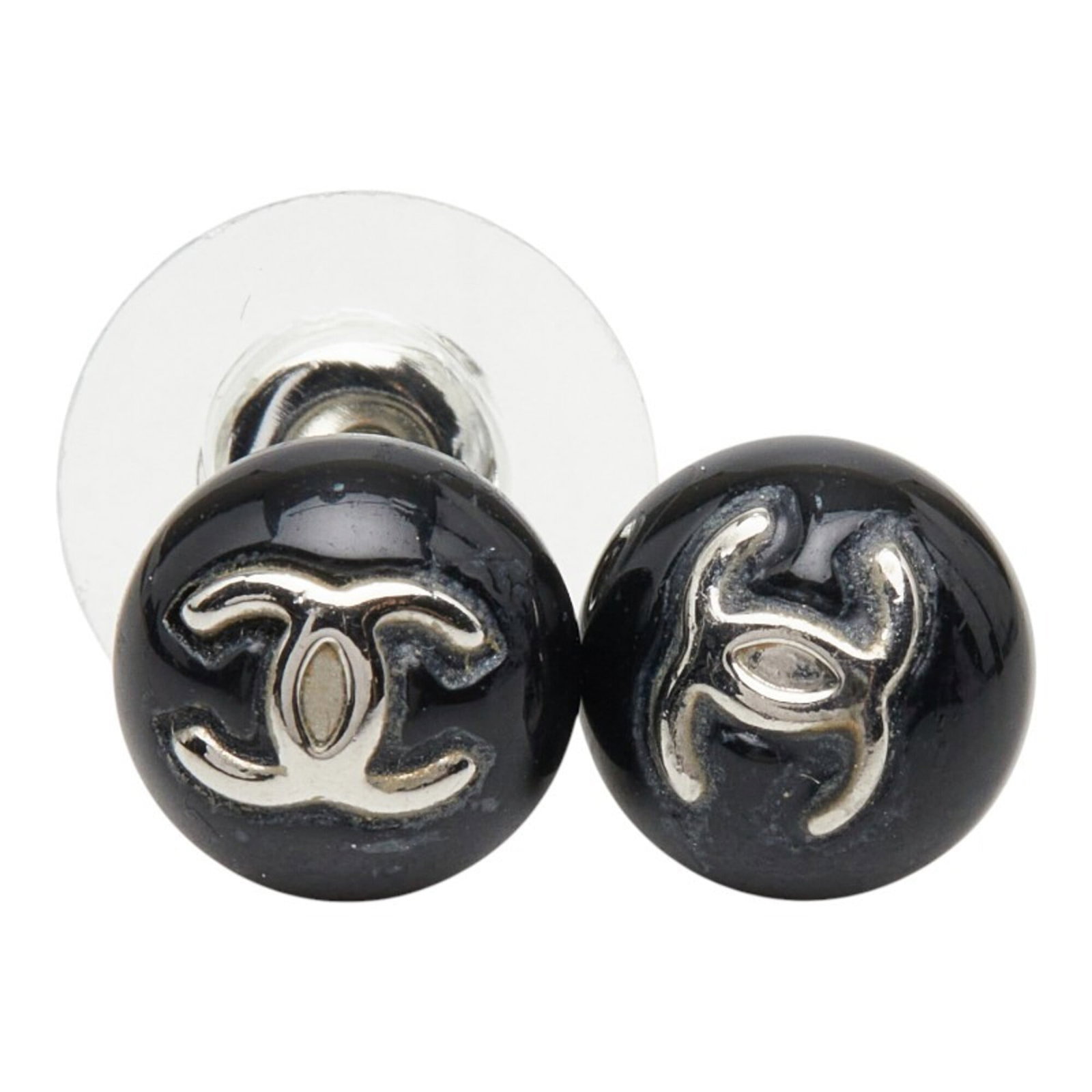 Chanel Stud Earrings Metal Plastic - 2