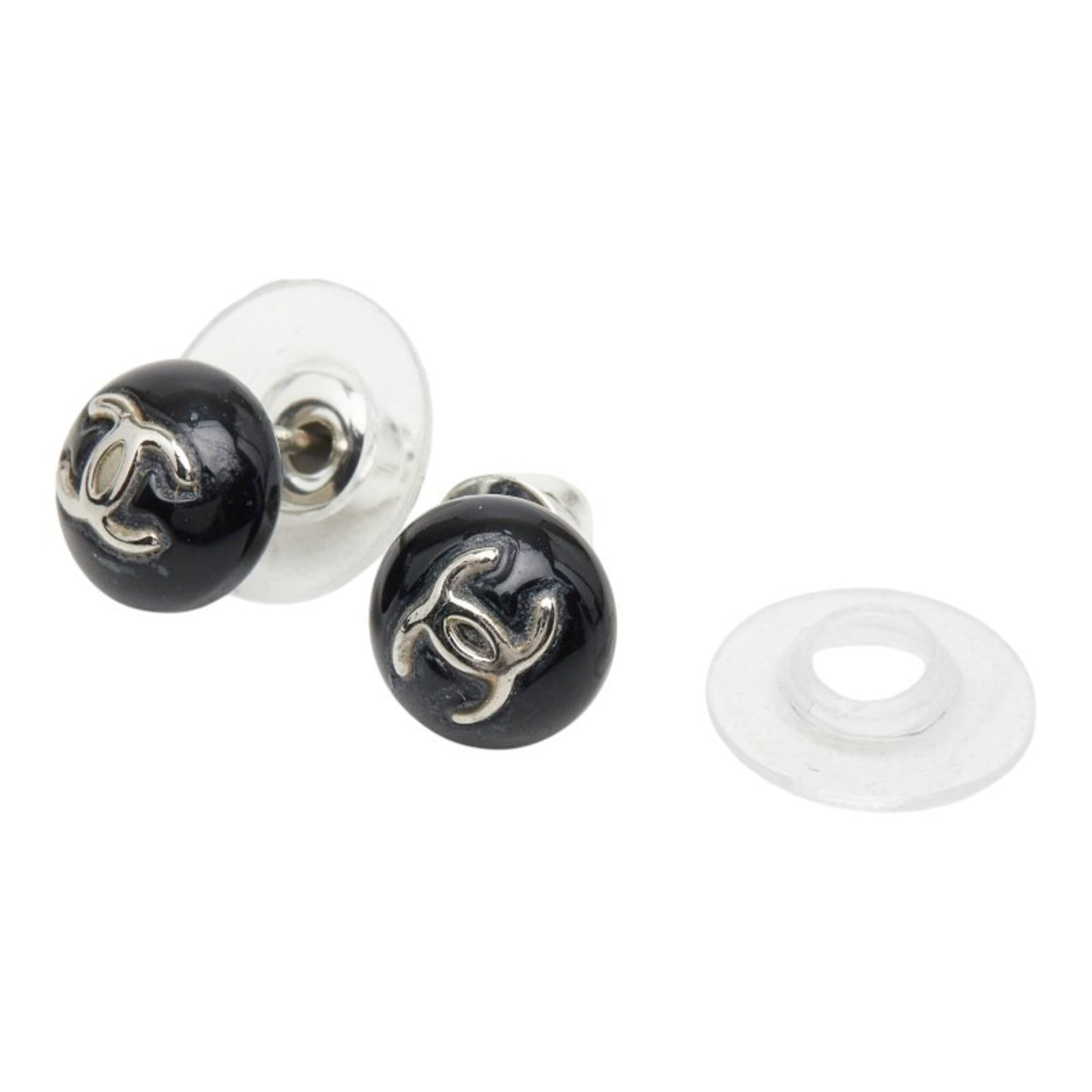 Chanel Stud Earrings Metal Plastic - 4