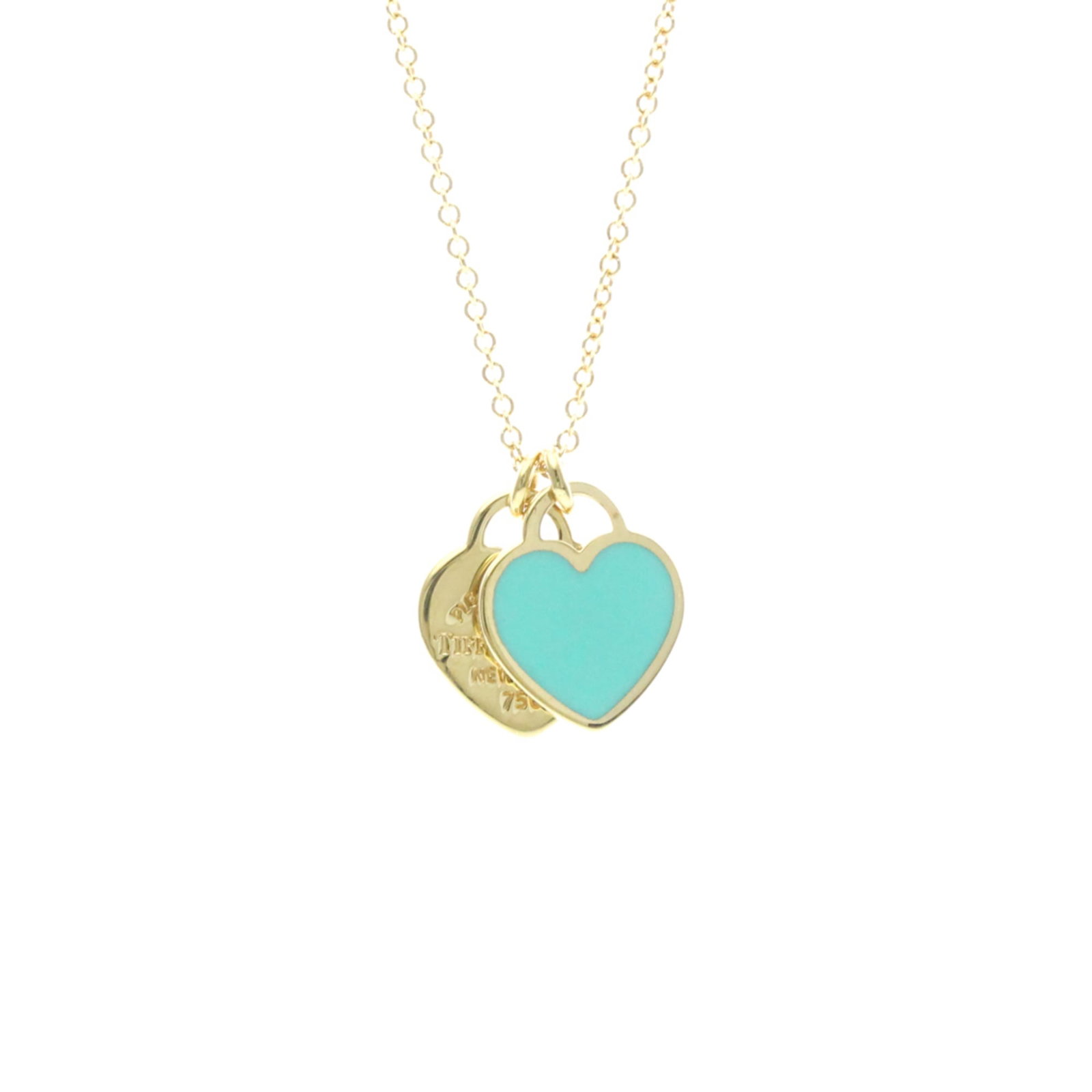 Tiffany Return To Tiffany Yellow Gold (18K) Womenmen Fashion Pendant Necklace (Gold) (1 of 13)