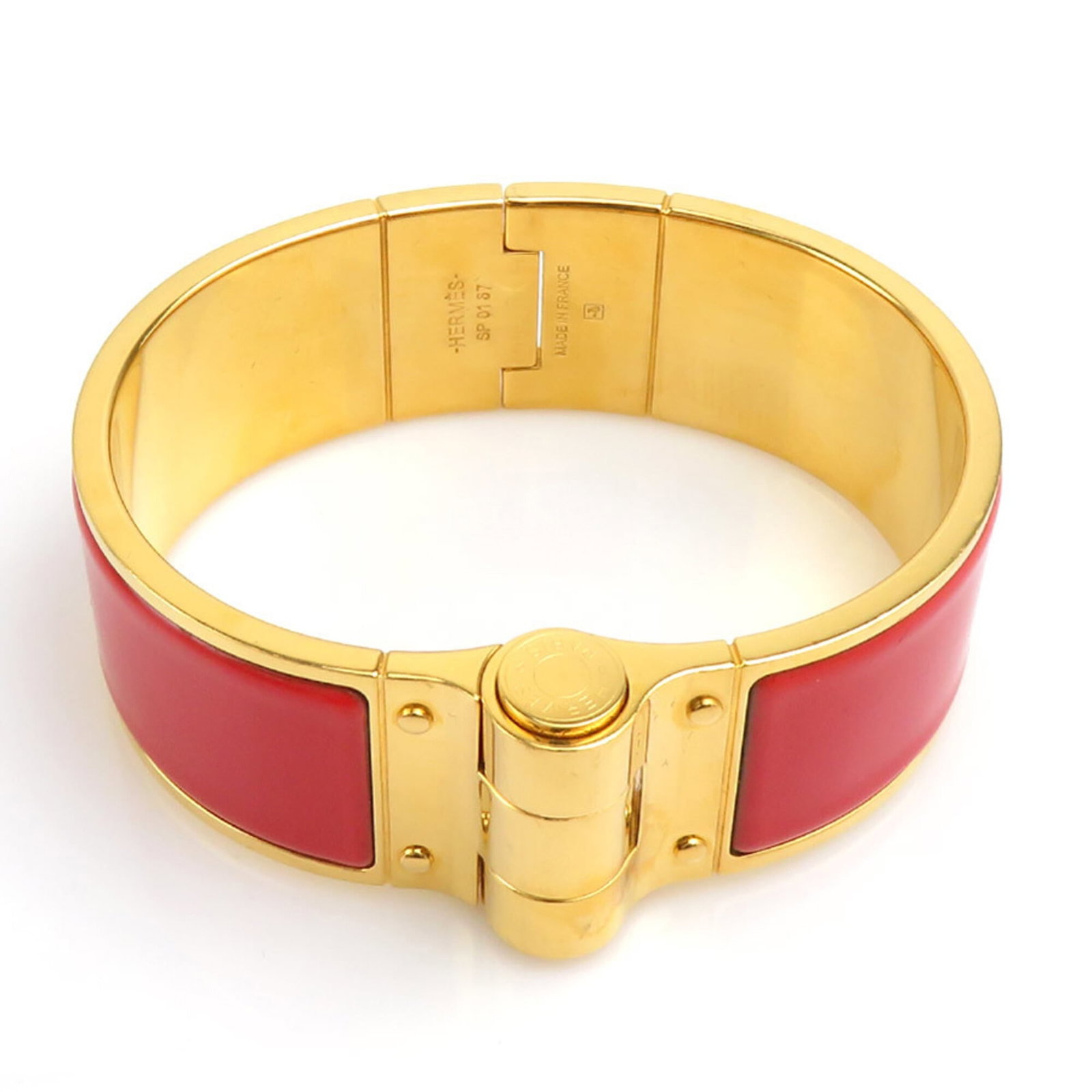 Metal enamel bangle by Hermes - 6