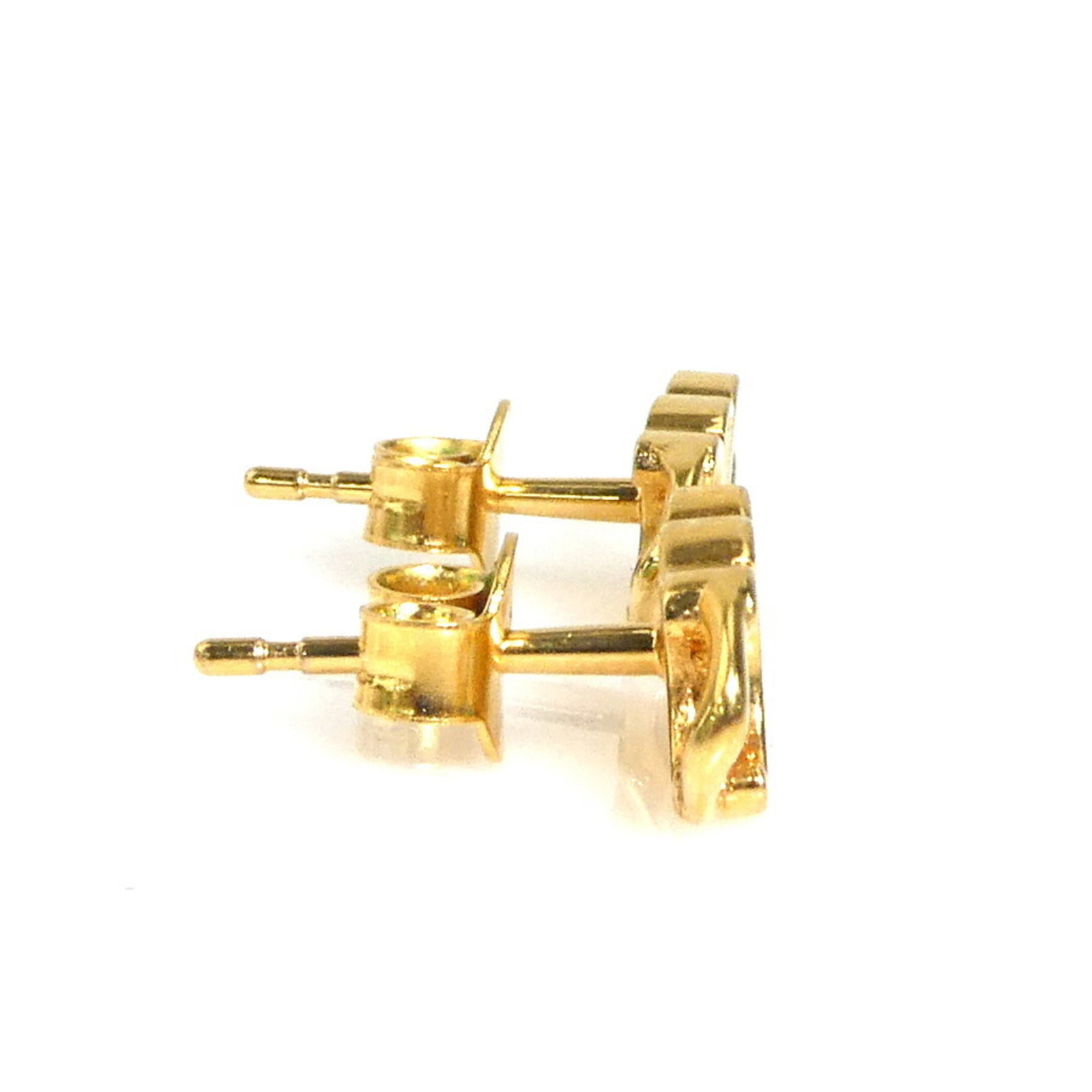 Celine Stud Metal Earrings - 2