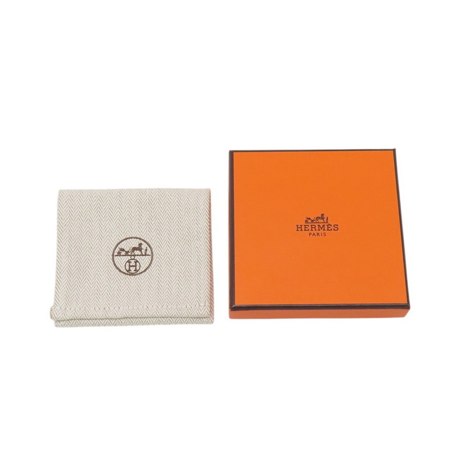 Hermes 925 Silver Earrings Stud - 9