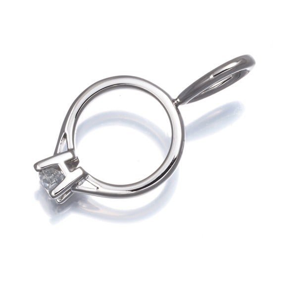 Harry Winston Pendant Diamond Hwring Charm Solitaire 950 Platinum: Harry Winston Pendant Diamond Hwring Charm Solitaire 950 Platinum 950 platinum pendant featuring a natural diamond solitaire charm, showcasing the luxury and elegance of Harry Winston's iconic