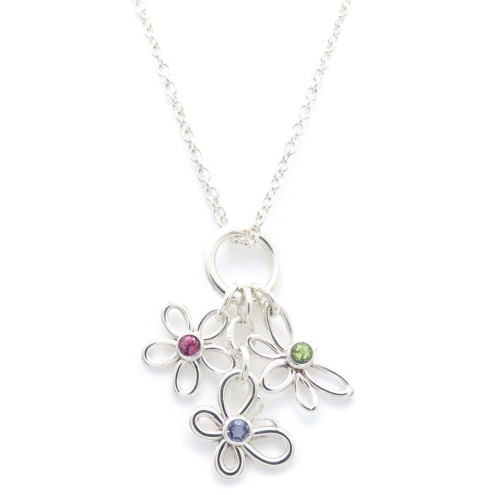 Tiffany & Co. Tiffany Flower Butterfly Bee Bijou Necklace With Multicolored Stones In Sv925 For: Tiffany & Co. Tiffany Flower Butterfly Bee Bijou Necklace With Multicolored Stones In Sv925 For Tiffany & Co. Tiffany Flower Butterfly Bee Bijou Necklace features multicolored stones set in sterling s