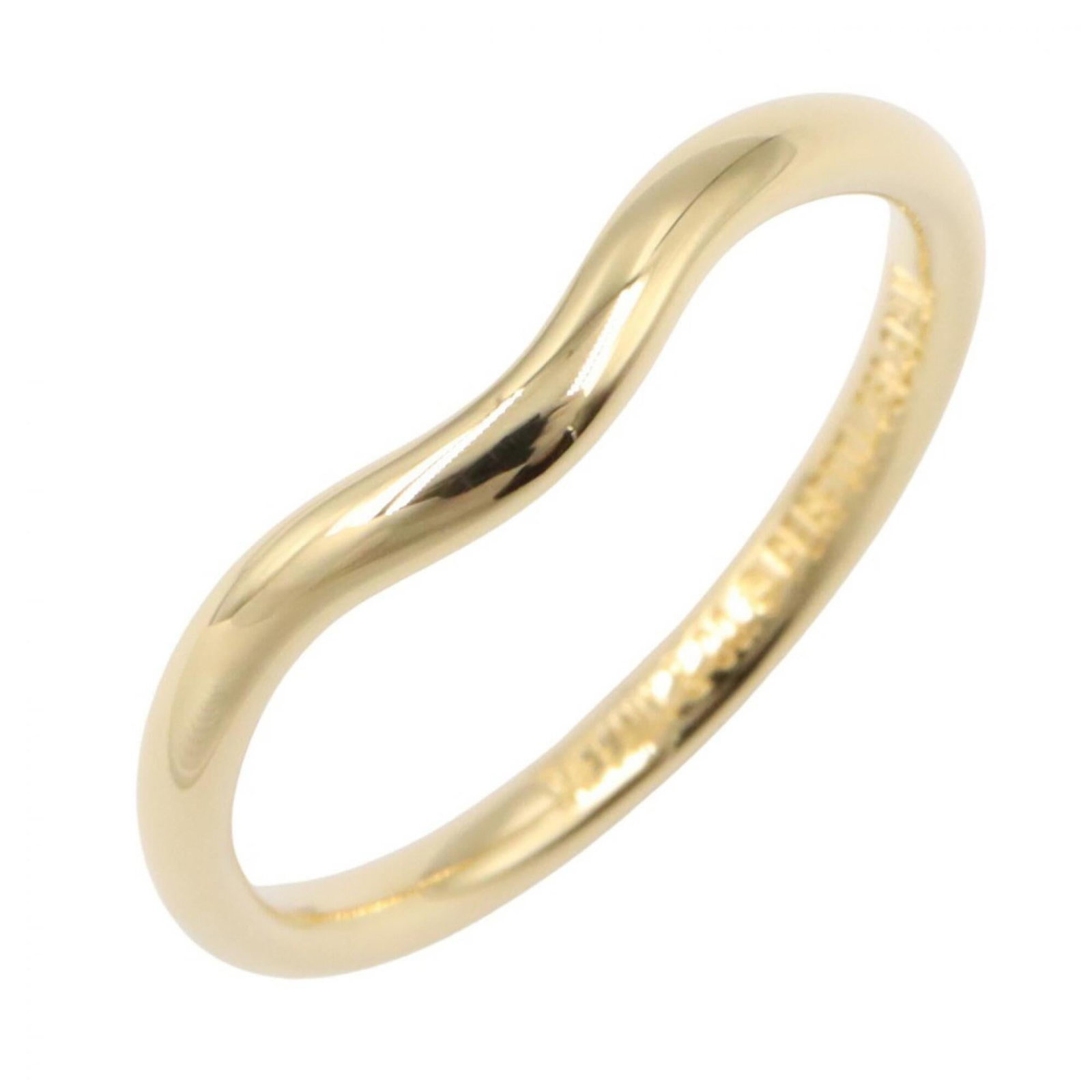 Tiffany Ring Gold Yellow 18K: Tiffany Ring Gold Yellow 18K Yellow gold 18K band ring from Tiffany, featuring a classic design with subtle details. The item shows some signs of wear, including minor scratches and dirt, but remains 