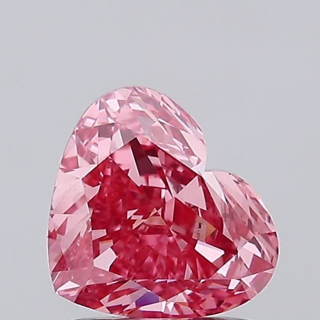 IGI Heart 1.71ct Fancy Vivid Pink VVS2 - Loose Lab Diamond: IGI Heart 1.71ct Fancy Vivid Pink VVS2 - Loose Lab Diamond Item Specifics: Source: This Is A Real Diamond Grown In A Lab Not Mined. Carat: 1.71 Cut: - Color: Fancy Vivid Pink Clarity: VVS2 Polish: EX 
