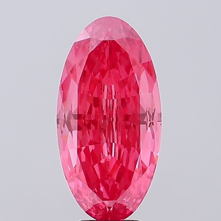 IGI Oval 5.46ct Fancy Vivid Pink VVS2 - Loose Lab Diamond: IGI Oval 5.46ct Fancy Vivid Pink VVS2 - Loose Lab Diamond Item Specifics: Source: This Is A Real Diamond Grown In A Lab Not Mined. Carat: 5.46 Cut: - Color: Fancy Vivid Pink Clarity: VVS2 Polish: VG S