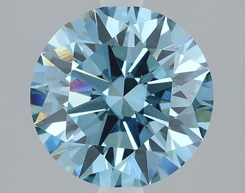 IGI Round 2.06ct Fancy Vivid Blue VVS2 - Loose Lab Diamond: IGI Round 2.06ct Fancy Vivid Blue VVS2 - Loose Lab Diamond Item Specifics: Source: This Is A Real Diamond Grown In A Lab Not Mined. Carat: 2.06 Cut: GD Color: Fancy Vivid Blue Clarity: VVS2 Polish: GD