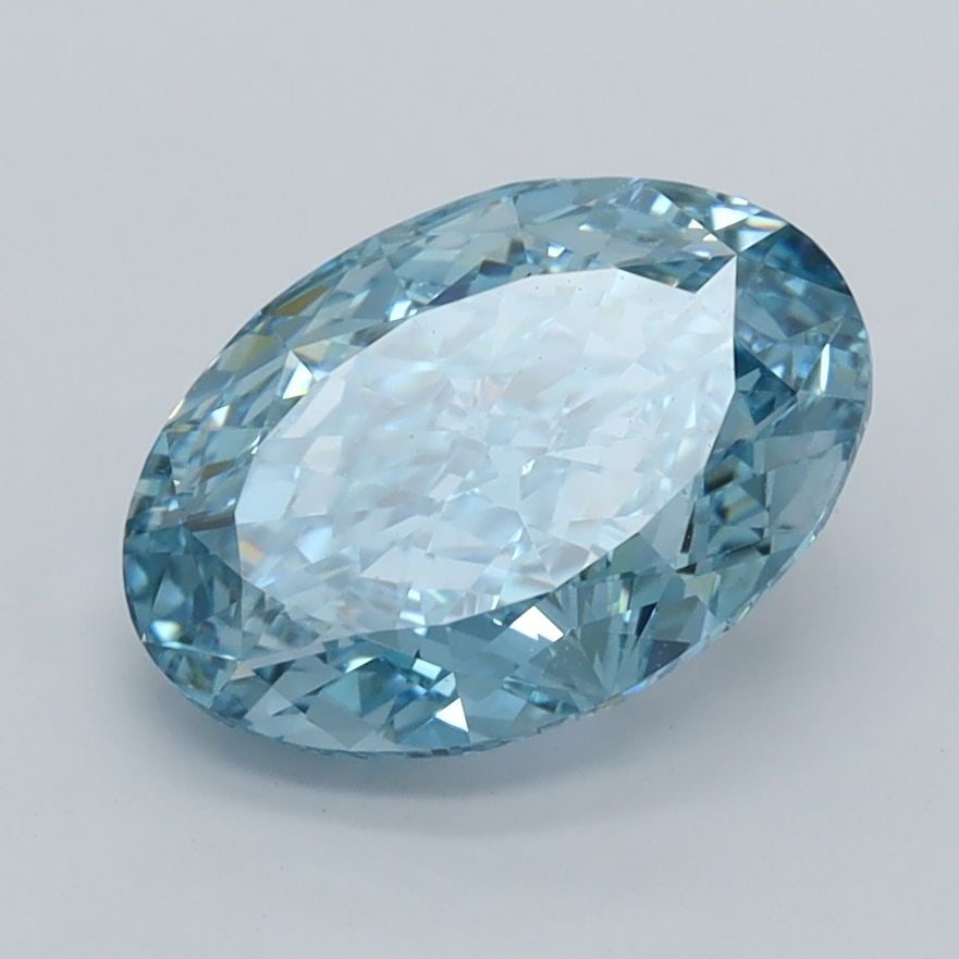 IGI Oval 2.28ct Fancy Vivid Blue VVS2 - Loose Lab Diamond: IGI Oval 2.28ct Fancy Vivid Blue VVS2 - Loose Lab Diamond Item Specifics: Source: This Is A Real Diamond Grown In A Lab Not Mined. Carat: 2.28 Cut: - Color: Fancy Vivid Blue Clarity: VVS2 Polish: EX S