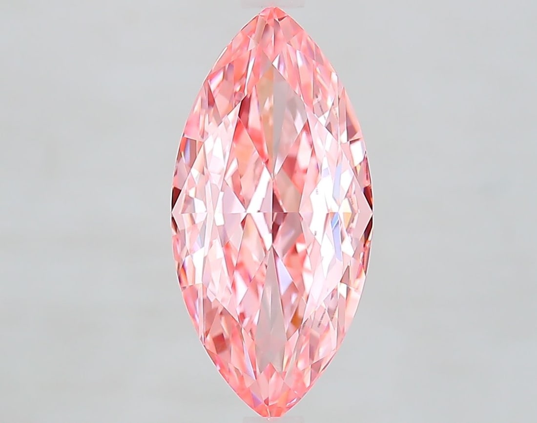 IGI Marquise 3.71ct Fancy Vivid Pink VVS2 - Loose Lab Diamond: IGI Marquise 3.71ct Fancy Vivid Pink VVS2 - Loose Lab Diamond Item Specifics: Source: This Is A Real Diamond Grown In A Lab Not Mined. Carat: 3.71 Cut: - Color: Fancy Vivid Pink Clarity: VVS2 Polish: 