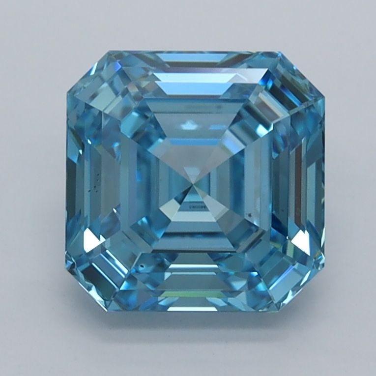 IGI Asscher 2.21ct Fancy Vivid Blue VVS1 - Loose Lab Diamond: IGI Asscher 2.21ct Fancy Vivid Blue VVS1 - Loose Lab Diamond Item Specifics: Source: This Is A Real Diamond Grown In A Lab Not Mined. Carat: 2.21 Cut: - Color: Fancy Vivid Blue Clarity: VVS1 Polish: E