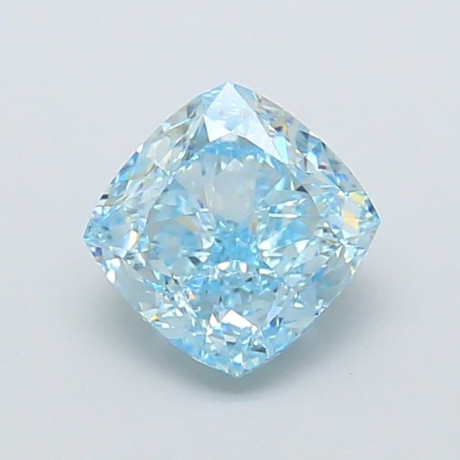 IGI Cushion Modified 1.66ct Fancy Vivid Greenish Blue VVS2 - Loose Lab Diamond: IGI Cushion Modified 1.66ct Fancy Vivid Greenish Blue VVS2 - Loose Lab Diamond Item Specifics: Source: This Is A Real Diamond Grown In A Lab Not Mined. Carat: 1.66 Cut: - Color: Fancy Vivid Greenish B