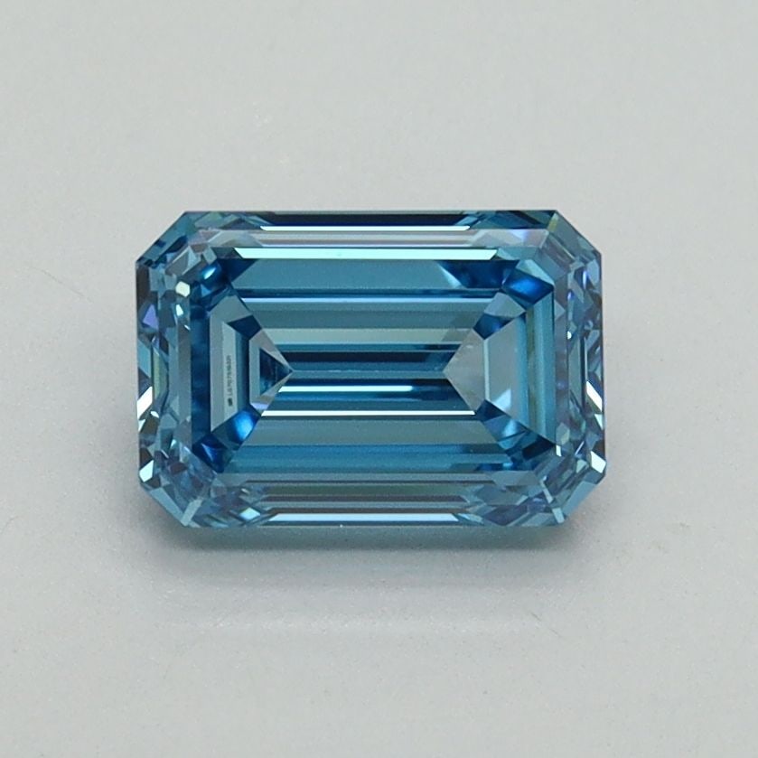 IGI Emerald 1.1ct Fancy Vivid Blue VVS2 - Loose Lab Diamond: IGI Emerald 1.1ct Fancy Vivid Blue VVS2 - Loose Lab Diamond Item Specifics: Source: This Is A Real Diamond Grown In A Lab Not Mined. Carat: 1.1 Cut: - Color: Fancy Vivid Blue Clarity: VVS2 Polish: EX 