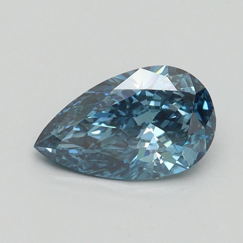 IGI Pear 0.73ct Fancy Vivid Blue VVS2 - Loose Lab Diamond (1 of 1)