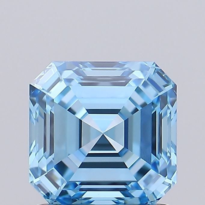 IGI Asscher 1.06ct Fancy Vivid Blue VVS2 - Loose Lab Diamond: IGI Asscher 1.06ct Fancy Vivid Blue VVS2 - Loose Lab Diamond Item Specifics: Source: This Is A Real Diamond Grown In A Lab Not Mined. Carat: 1.06 Cut: - Color: Fancy Vivid Blue Clarity: VVS2 Polish: E