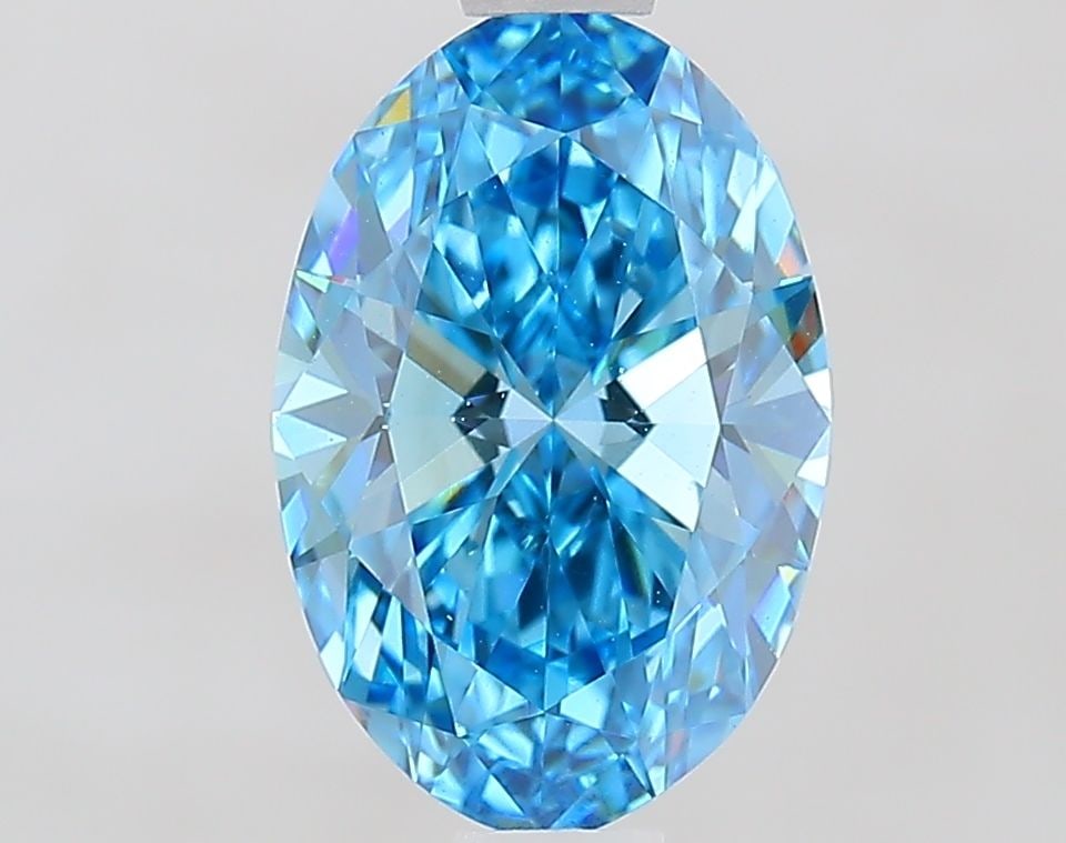 IGI Oval 1.23ct Fancy Vivid Blue VVS2 - Loose Lab Diamond: IGI Oval 1.23ct Fancy Vivid Blue VVS2 - Loose Lab Diamond Item Specifics: Source: This Is A Real Diamond Grown In A Lab Not Mined. Carat: 1.23 Cut: - Color: Fancy Vivid Blue Clarity: VVS2 Polish: EX S