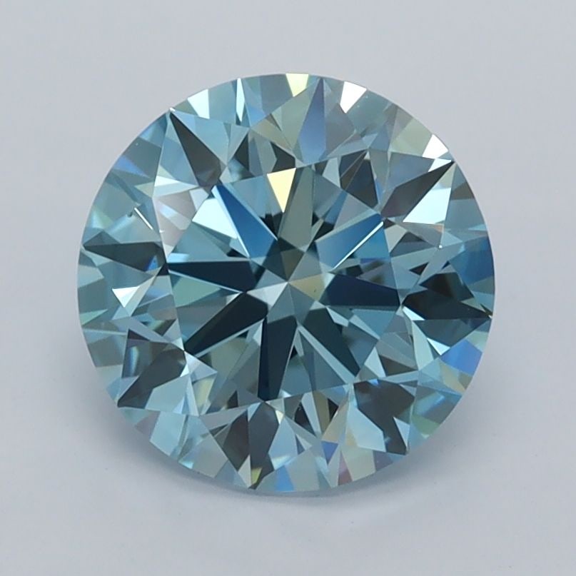 IGI Round 1.97ct Fancy Vivid Blue VVS2 - Ideal Loose Lab Diamond: IGI Round 1.97ct Fancy Vivid Blue VVS2 - Ideal Loose Lab Diamond Item Specifics: Source: This Is A Real Diamond Grown In A Lab Not Mined. Carat: 1.97 Cut: ID Color: Fancy Vivid Blue Clarity: VVS2 Poli