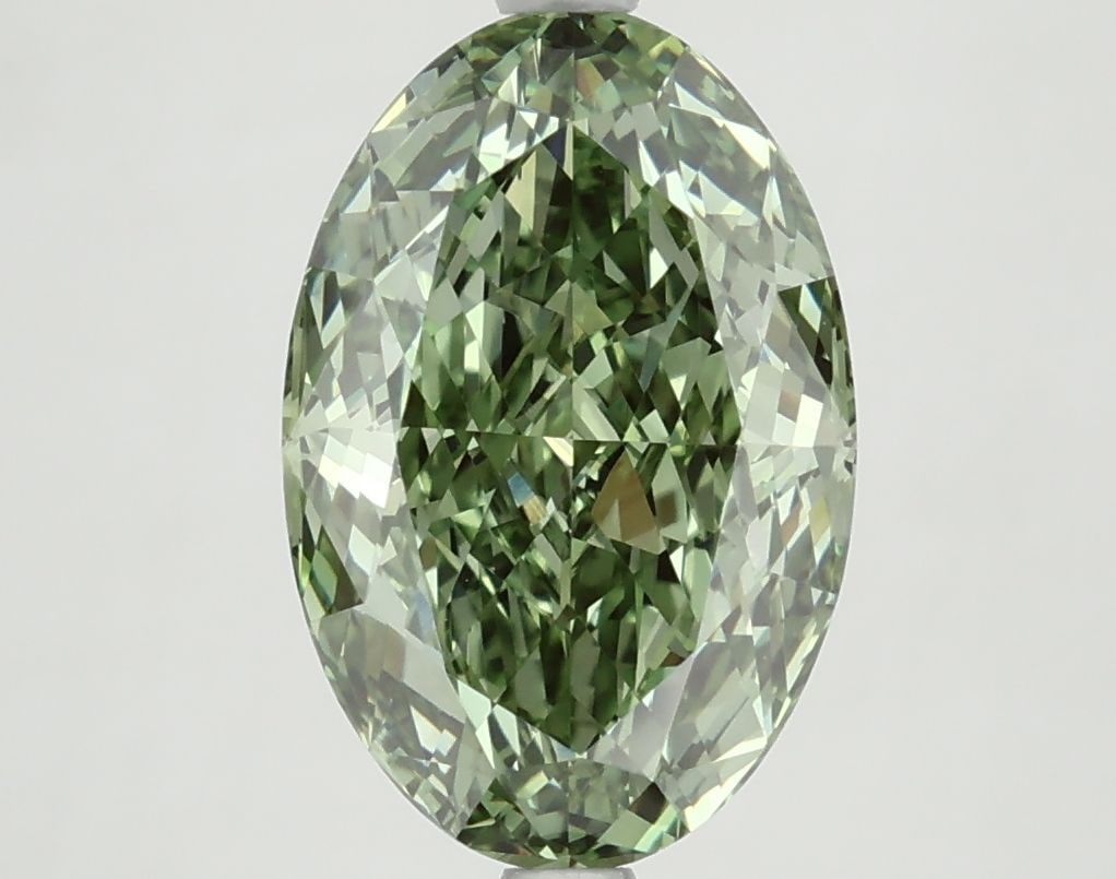 IGI Oval 3.86ct Fancy Vivid Green VVS2 - Loose Lab Diamond: IGI Oval 3.86ct Fancy Vivid Green VVS2 - Loose Lab Diamond Item Specifics: Source: This Is A Real Diamond Grown In A Lab Not Mined. Carat: 3.86 Cut: - Color: Fancy Vivid Green Clarity: VVS2 Polish: EX