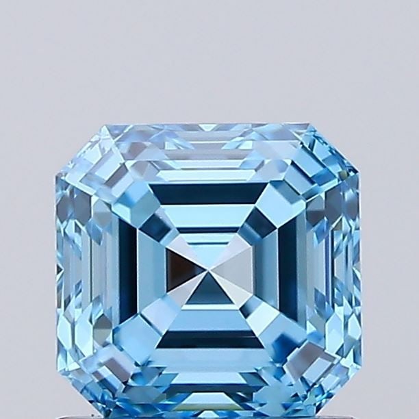 IGI Asscher 1.01ct Fancy Vivid Blue VVS2 - Loose Lab Diamond: IGI Asscher 1.01ct Fancy Vivid Blue VVS2 - Loose Lab Diamond Item Specifics: Source: This Is A Real Diamond Grown In A Lab Not Mined. Carat: 1.01 Cut: - Color: Fancy Vivid Blue Clarity: VVS2 Polish: E