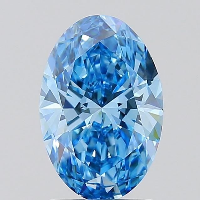 IGI Oval 1.5ct Fancy Vivid Blue VVS2 - Loose Lab Diamond: IGI Oval 1.5ct Fancy Vivid Blue VVS2 - Loose Lab Diamond Item Specifics: Source: This Is A Real Diamond Grown In A Lab Not Mined. Carat: 1.5 Cut: - Color: Fancy Vivid Blue Clarity: VVS2 Polish: EX Sym