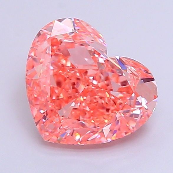 IGI Heart 3.1ct Fancy Vivid Pink VVS2 - Loose Lab Diamond: IGI Heart 3.1ct Fancy Vivid Pink VVS2 - Loose Lab Diamond Item Specifics: Source: This Is A Real Diamond Grown In A Lab Not Mined. Carat: 3.1 Cut: - Color: Fancy Vivid Pink Clarity: VVS2 Polish: EX Sy