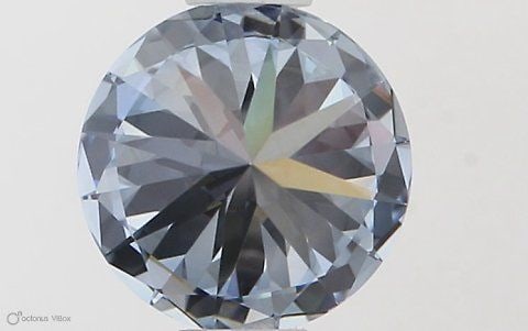 IGI Round 0.61ct Fancy Vivid Blue IF - Loose Lab Diamond (1 of 1)