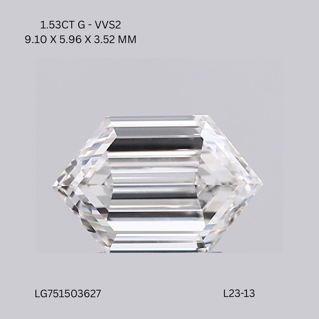 IGI Hexagonal 1.53ct G VVS2 - Loose Lab Diamond (1 of 1)