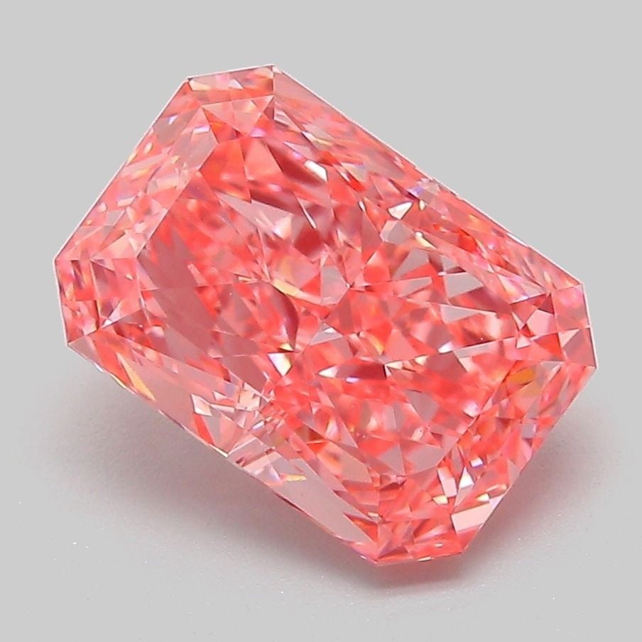 IGI Radiant 3.08ct Fancy Vivid Pink VVS2 - Loose Lab Diamond: IGI Radiant 3.08ct Fancy Vivid Pink VVS2 - Loose Lab Diamond Item Specifics: Source: This Is A Real Diamond Grown In A Lab Not Mined. Carat: 3.08 Cut: - Color: Fancy Vivid Pink Clarity: VVS2 Polish: E