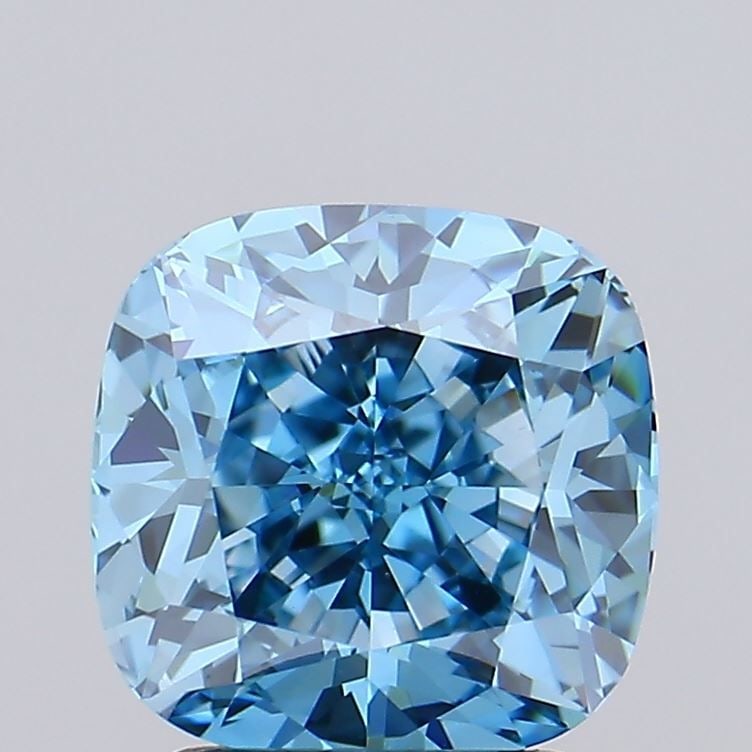 IGI Cushion Modified 2.1ct Fancy Vivid Blue VVS2 - Loose Lab Diamond: IGI Cushion Modified 2.1ct Fancy Vivid Blue VVS2 - Loose Lab Diamond Item Specifics: Source: This Is A Real Diamond Grown In A Lab Not Mined. Carat: 2.1 Cut: - Color: Fancy Vivid Blue Clarity: VVS2