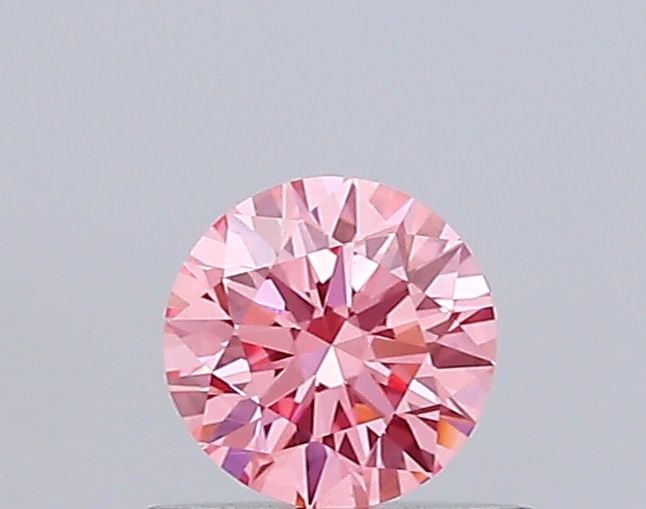 IGI Round 0.51ct Fancy Vivid Pink VVS2 - Loose Lab Diamond (1 of 1)
