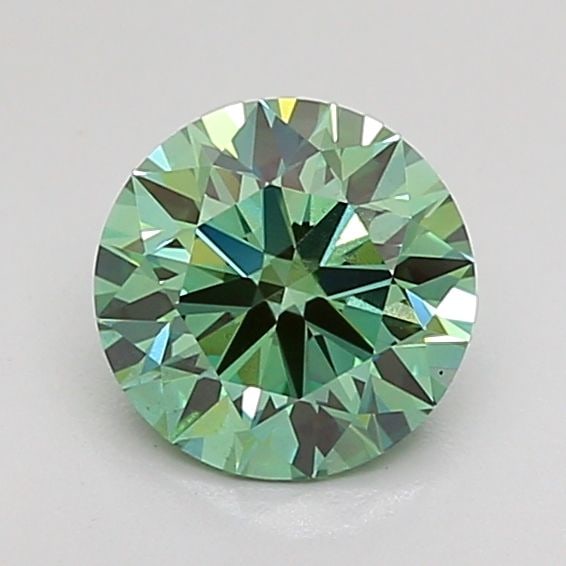 IGI Round 1.01ct Fancy Vivid Green VVS2 - Ideal Loose Lab Diamond (1 of 1)