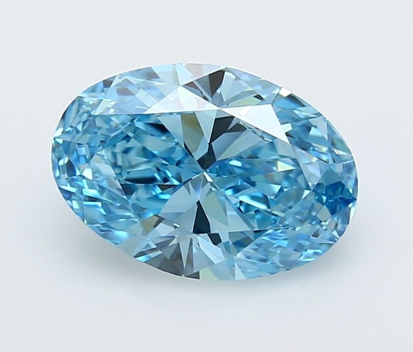 IGI Oval 3.01ct Fancy Vivid Blue VVS1 - Loose Lab Diamond: IGI Oval 3.01ct Fancy Vivid Blue VVS1 - Loose Lab Diamond Item Specifics: Source: This Is A Real Diamond Grown In A Lab Not Mined. Carat: 3.01 Cut: - Color: Fancy Vivid Blue Clarity: VVS1 Polish: EX S