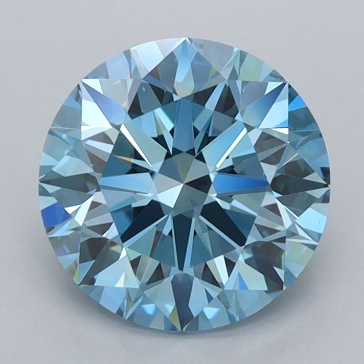 IGI Round 1.79ct Fancy Vivid Blue VVS1 - Ideal Loose Lab Diamond: IGI Round 1.79ct Fancy Vivid Blue VVS1 - Ideal Loose Lab Diamond Item Specifics: Source: This Is A Real Diamond Grown In A Lab Not Mined. Carat: 1.79 Cut: ID Color: Fancy Vivid Blue Clarity: VVS1 Poli