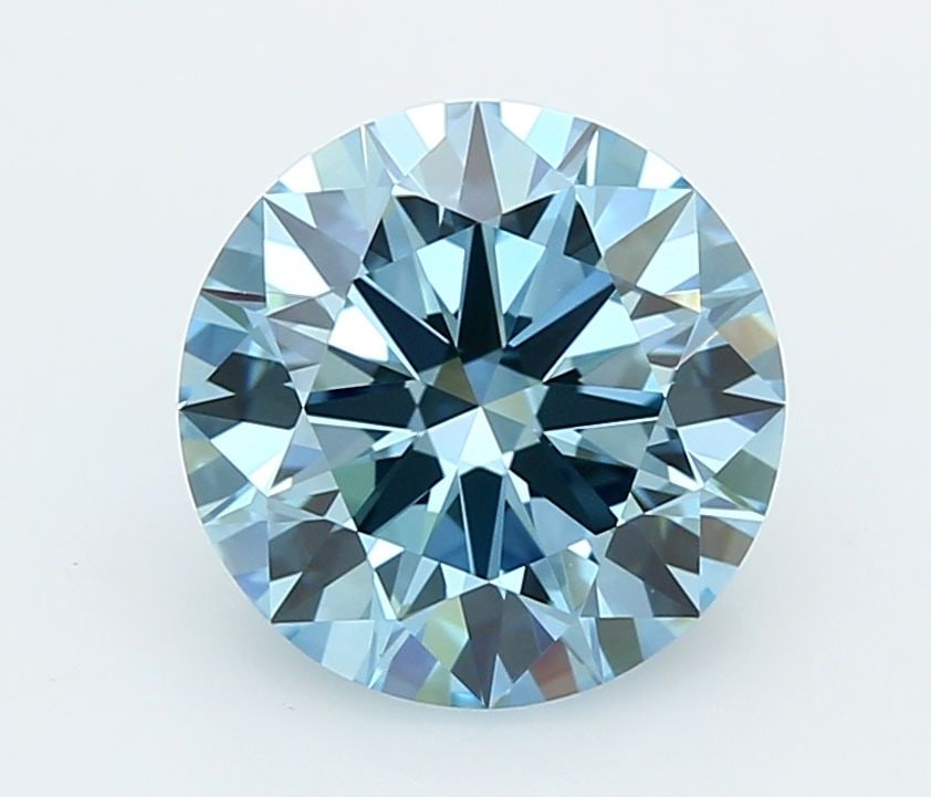 IGI Round 2.42ct Fancy Vivid Blue VVS2 - Ideal Loose Lab Diamond (1 of 1)