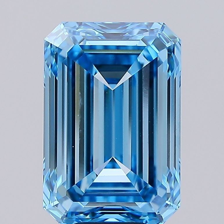 IGI Emerald 7.03ct Fancy Vivid Blue VVS2 - Loose Lab Diamond: IGI Emerald 7.03ct Fancy Vivid Blue VVS2 - Loose Lab Diamond Item Specifics: Source: This Is A Real Diamond Grown In A Lab Not Mined. Carat: 7.03 Cut: - Color: Fancy Vivid Blue Clarity: VVS2 Polish: E