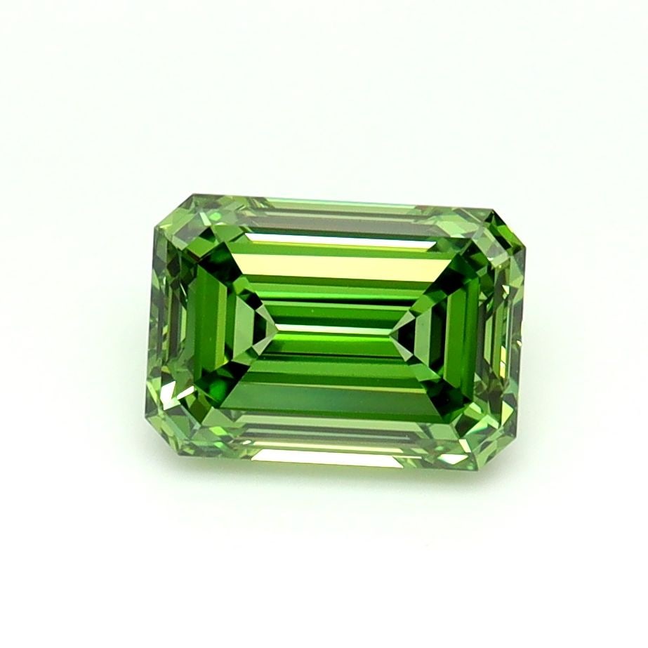 IGI Emerald 1.24ct Fancy Vivid Green VVS2 - Loose Lab Diamond: IGI Emerald 1.24ct Fancy Vivid Green VVS2 - Loose Lab Diamond Item Specifics: Source: This Is A Real Diamond Grown In A Lab Not Mined. Carat: 1.24 Cut: - Color: Fancy Vivid Green Clarity: VVS2 Polish:
