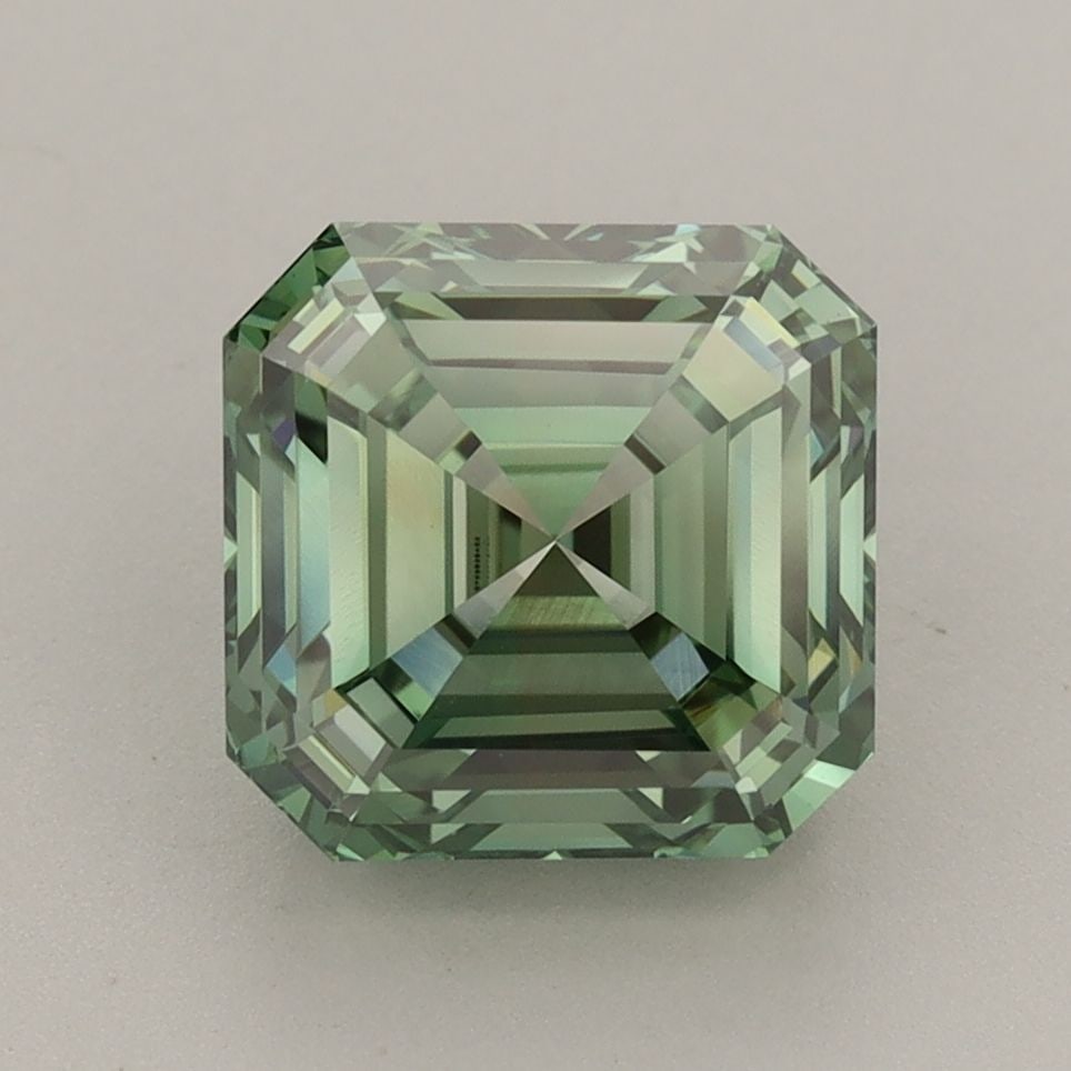 IGI Asscher 3.28ct Fancy Vivid Green VVS2 - Loose Lab Diamond: IGI Asscher 3.28ct Fancy Vivid Green VVS2 - Loose Lab Diamond Item Specifics: Source: This Is A Real Diamond Grown In A Lab Not Mined. Carat: 3.28 Cut: - Color: Fancy Vivid Green Clarity: VVS2