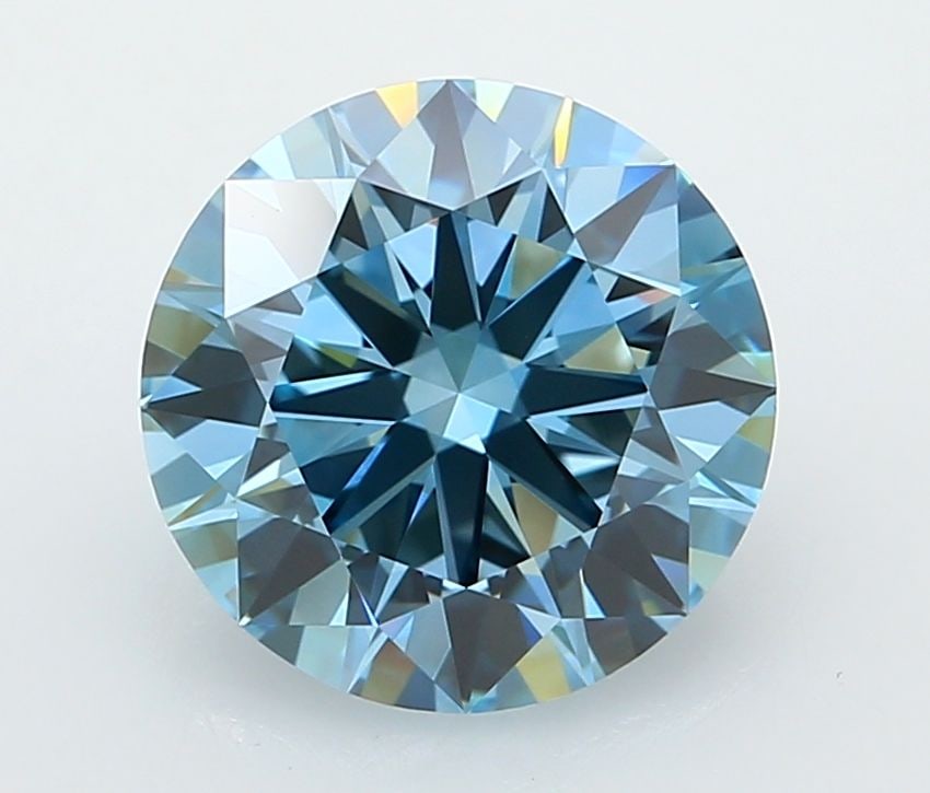 IGI Round 3.04ct Fancy Vivid Blue VVS2 - Ideal Loose Lab Diamond: IGI Round 3.04ct Fancy Vivid Blue VVS2 - Ideal Loose Lab Diamond Item Specifics: Source: This Is A Real Diamond Grown In A Lab Not Mined. Carat: 3.04 Cut: ID Color: Fancy Vivid Blue Clarity: VVS2 Poli