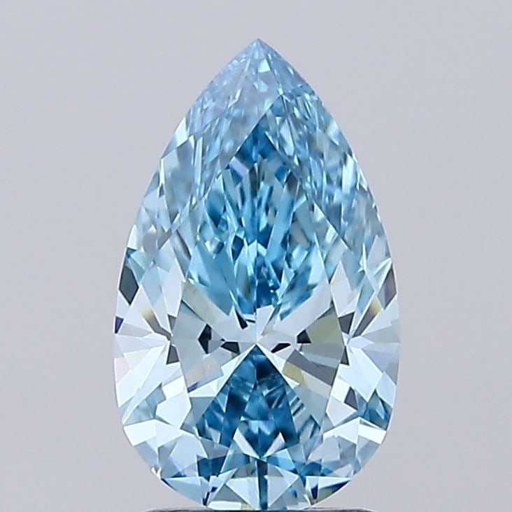 IGI Pear 1.71ct Fancy Vivid Blue VVS2 - Loose Lab Diamond: IGI Pear 1.71ct Fancy Vivid Blue VVS2 - Loose Lab Diamond Item Specifics: Source: This Is A Real Diamond Grown In A Lab Not Mined. Carat: 1.71 Cut: - Color: Fancy Vivid Blue Clarity: VVS2 Polish: EX