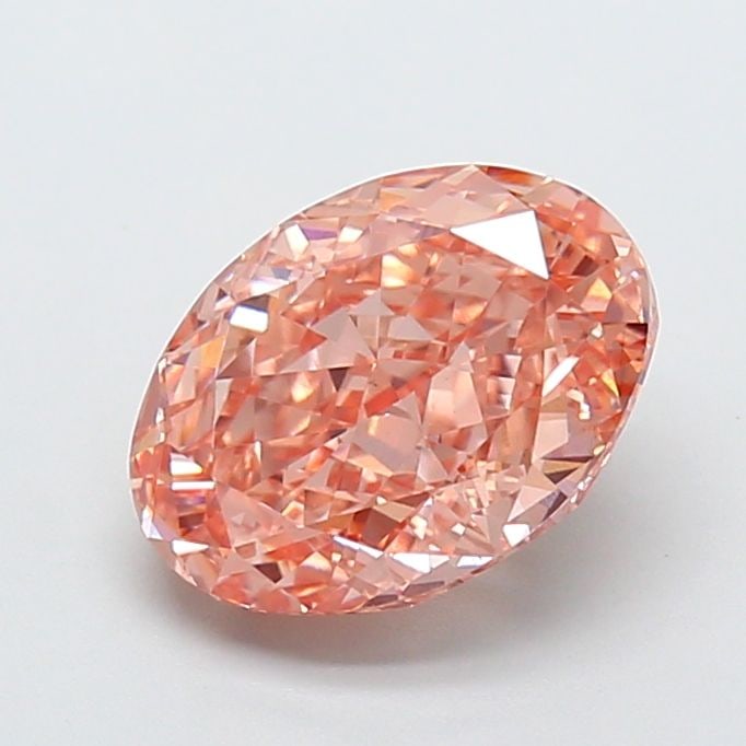 IGI Oval 3.08ct Fancy Intense Brownish Orange VVS2 - Loose Lab Diamond (1 of 1)