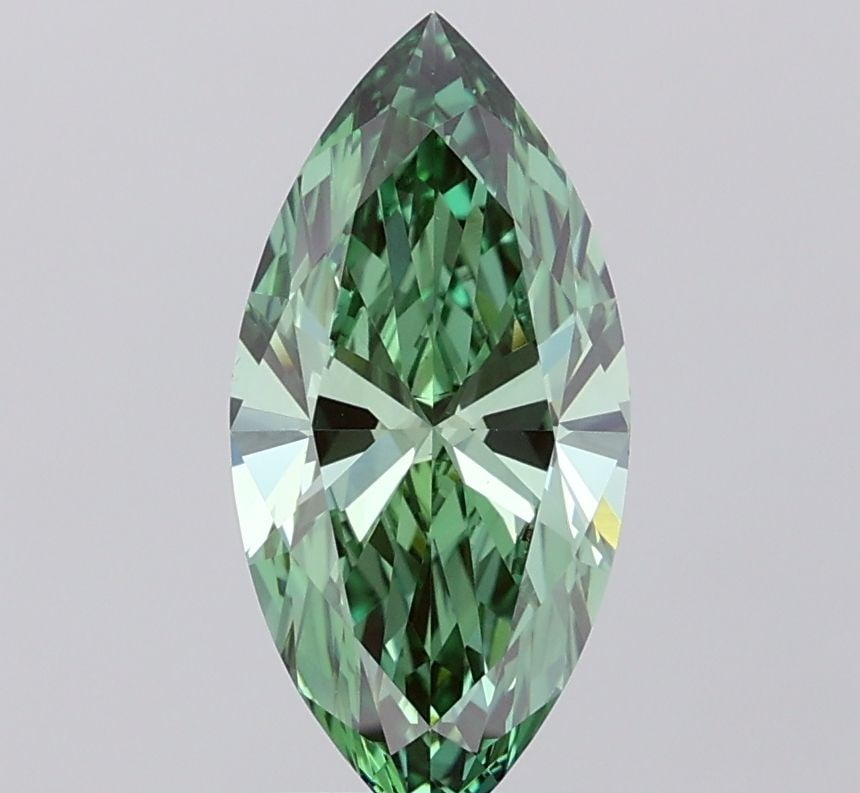 IGI Marquise 1.72ct Fancy Vivid Green VVS2 - Loose Lab Diamond: IGI Marquise 1.72ct Fancy Vivid Green VVS2 - Loose Lab Diamond Item Specifics: Source: This Is A Real Diamond Grown In A Lab Not Mined. Carat: 1.72 Cut: - Color: Fancy Vivid Green Clarity: VVS2 Polish