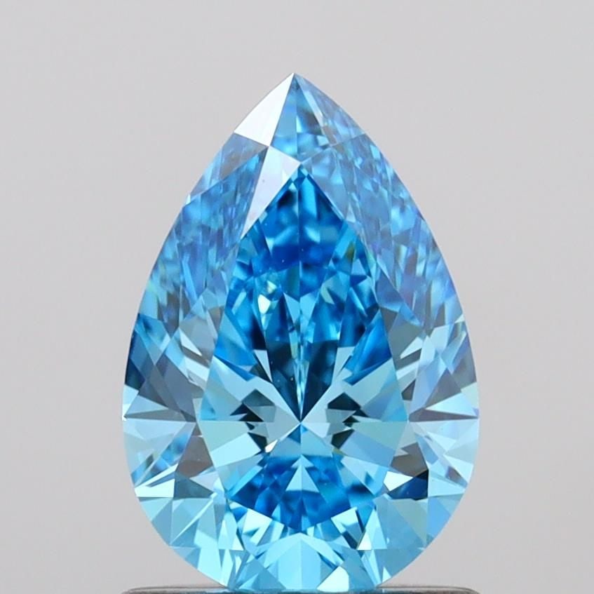 IGI Pear 1.01ct Fancy Vivid Blue VVS2 - Loose Lab Diamond: IGI Pear 1.01ct Fancy Vivid Blue VVS2 - Loose Lab Diamond Item Specifics: Source: This Is A Real Diamond Grown In A Lab Not Mined. Carat: 1.01 Cut: - Color: Fancy Vivid Blue Clarity: VVS2 Polish: EX S